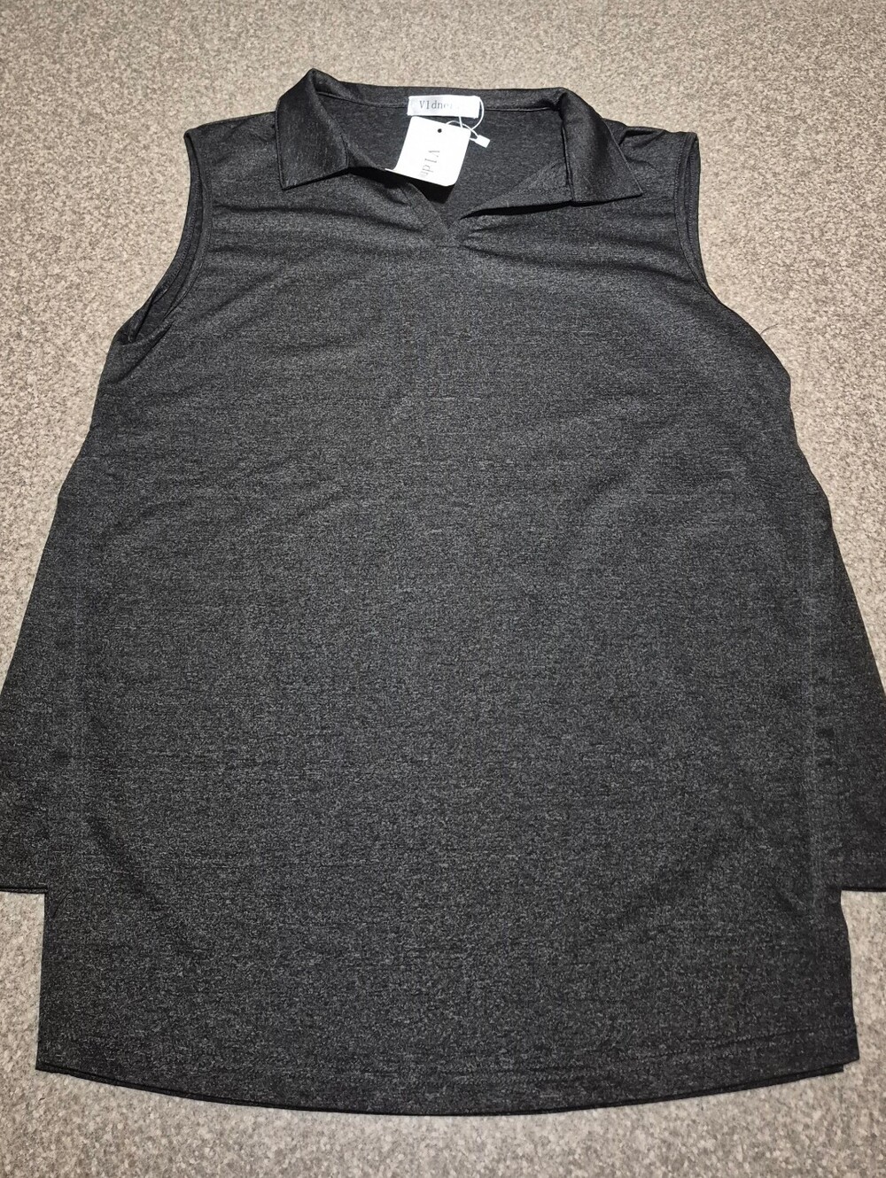 Womens Nwt V1dnrey Sleeveless Polo Size Large